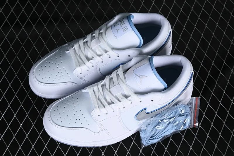 All categories Air Jordan Jordan series basketball shoes Air Jordan 1 Low Z version Air Jordan 1 Low "Dare To Fly" AJ1 Joe 1 Silver Cultural low-top casual sneakers FB1874-101